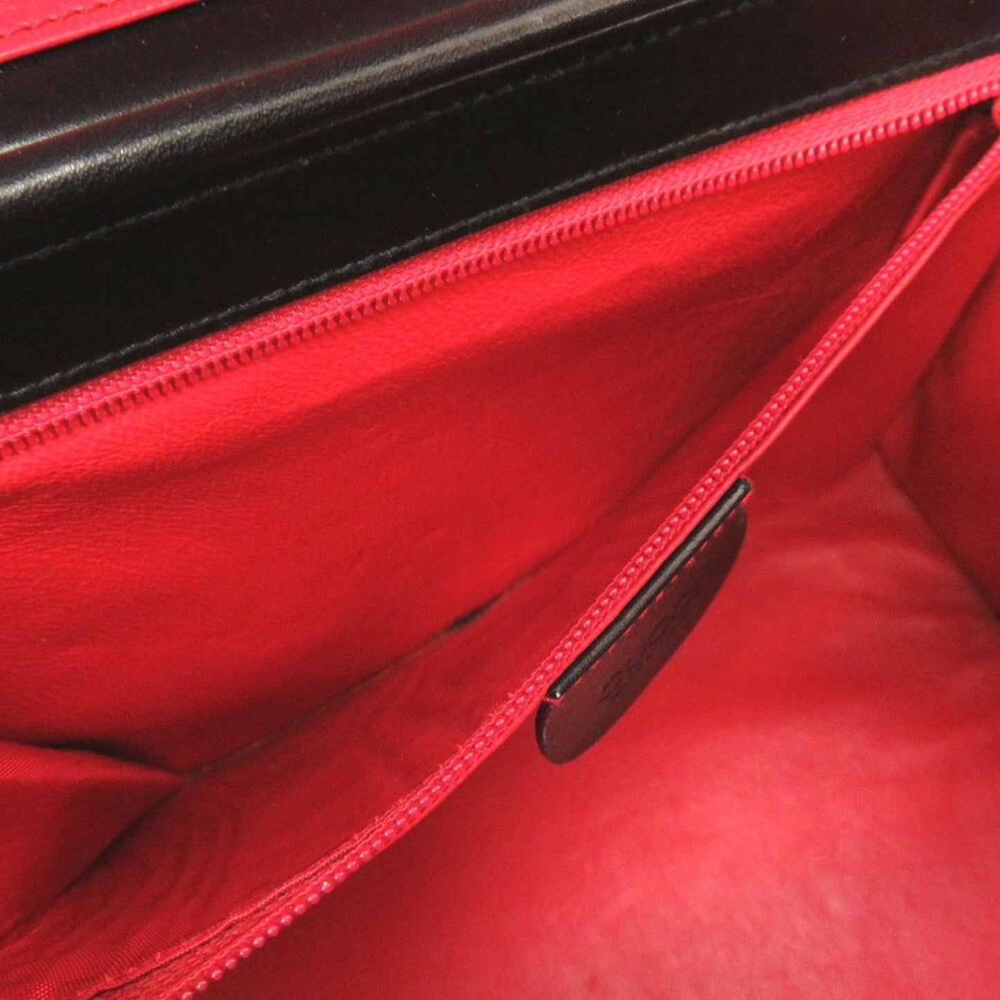 Gucci Black Leather Handbag Vanity Bag