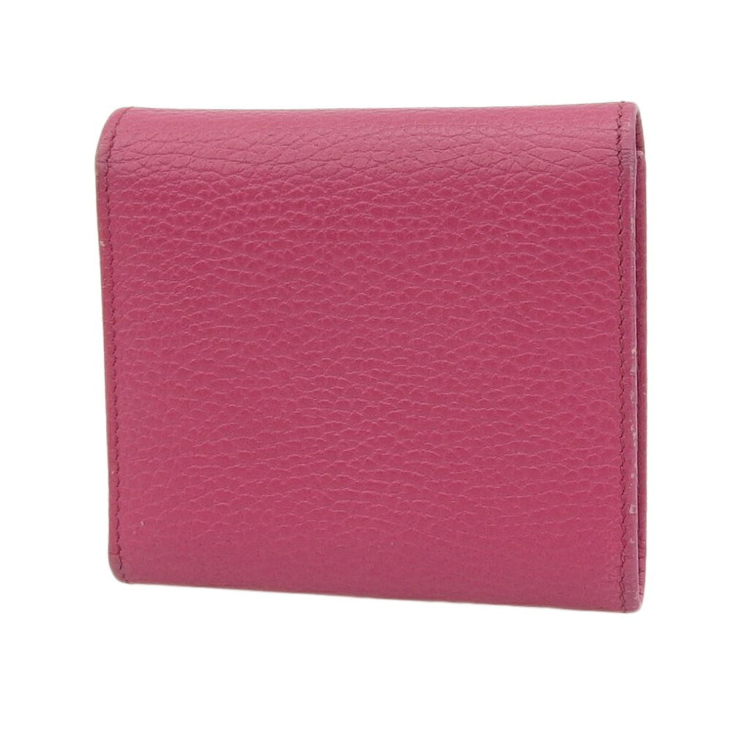 Gucci Pink Leather Wallet (Tri-Fold)