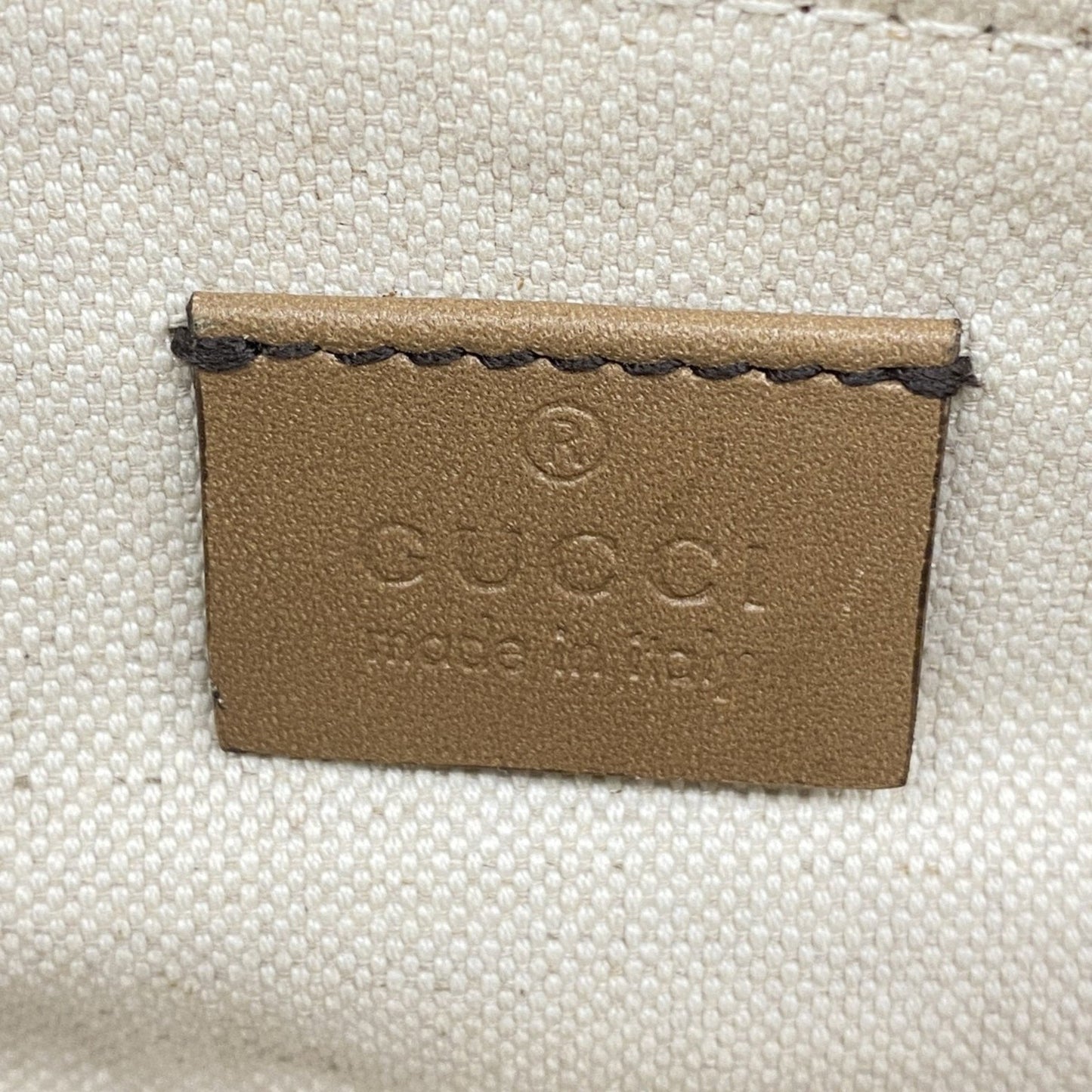 Gucci Brown Canvas Tote Bag