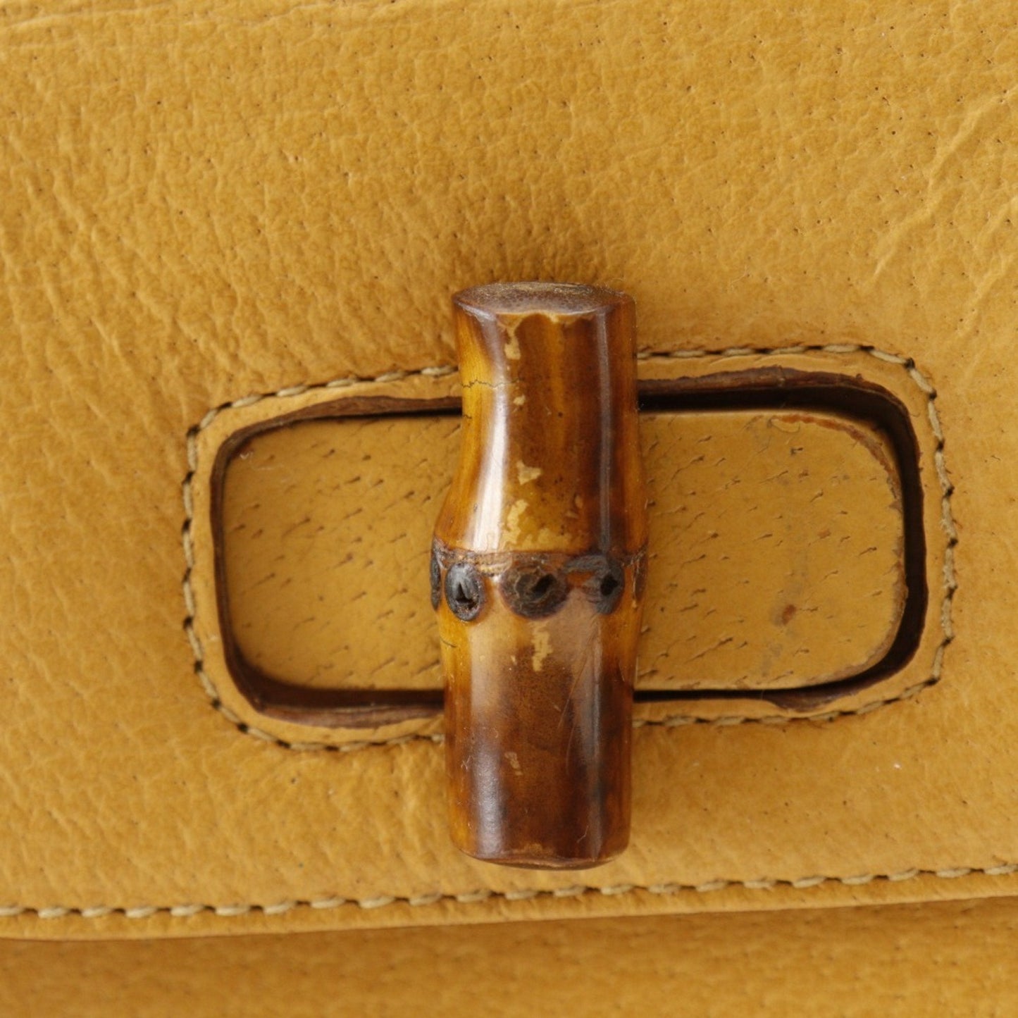 Gucci Yellow Leather Backpack