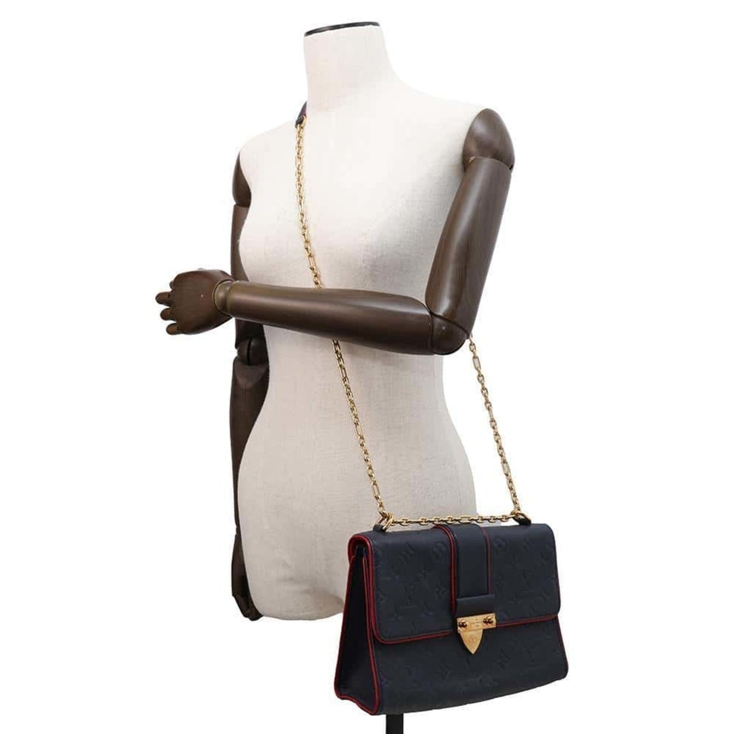 Louis Vuitton Monogram Empreinte Navy Red Color Monogram Empreinte Shoulder Bag