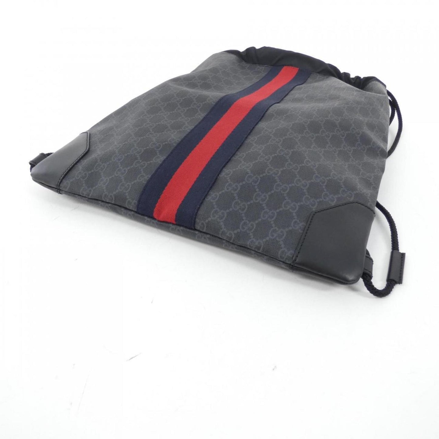 Gucci Black Gray Gg Supreme Backpack