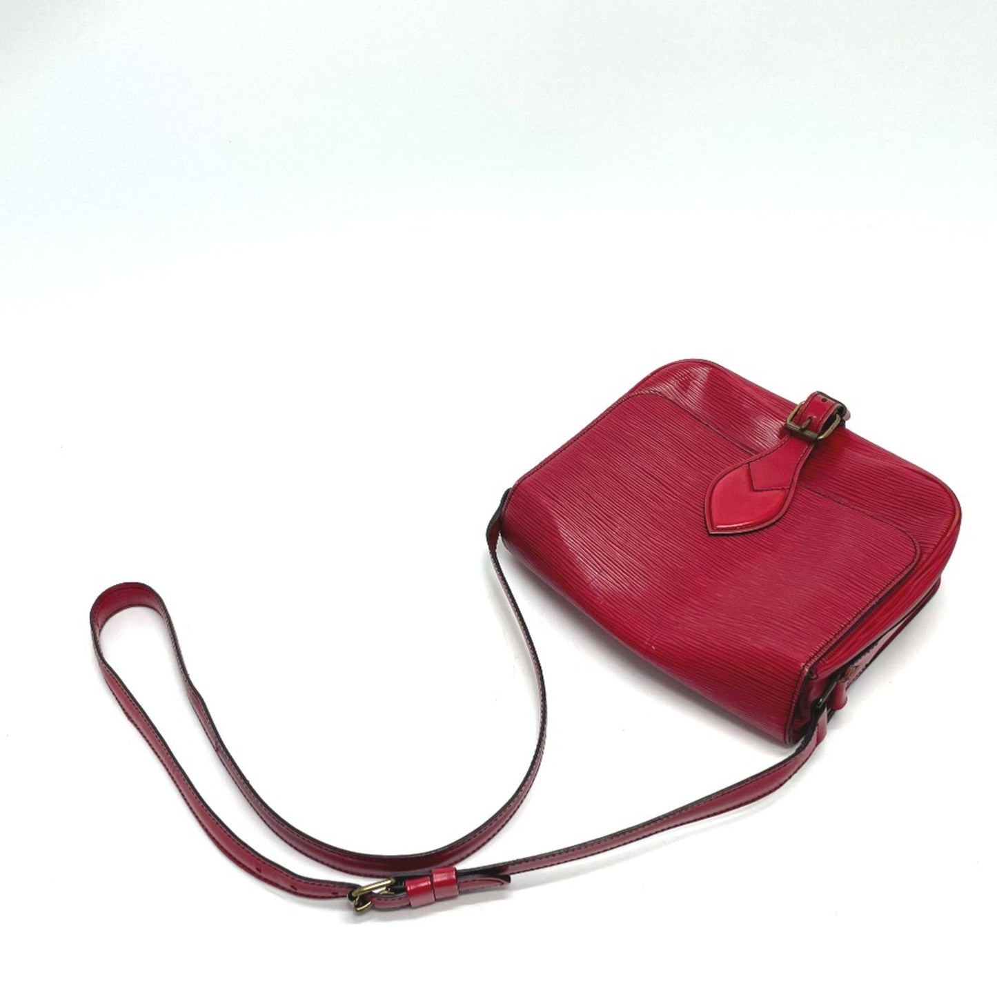 Louis Vuitton Red Leather Shoulder Bag