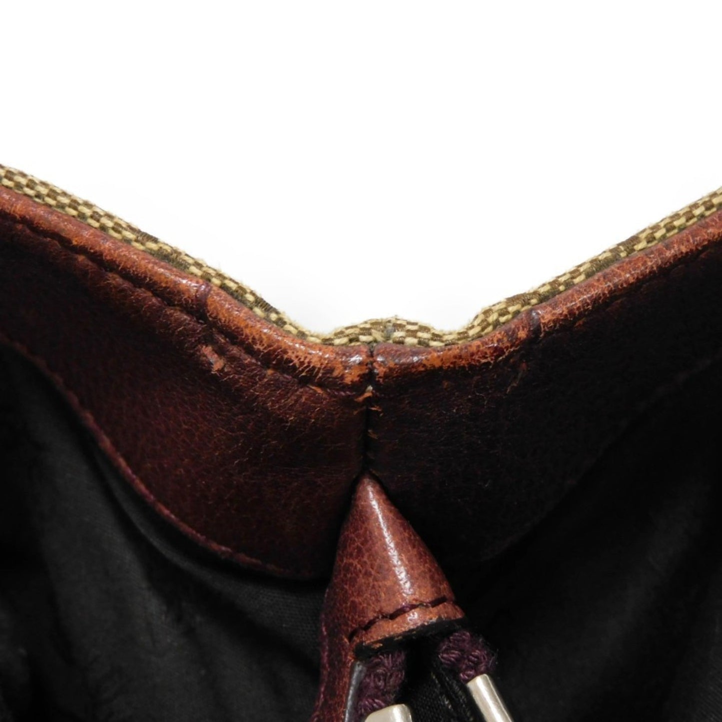 Gucci Beige Brown Gg Canvas Handbag Tote Bag