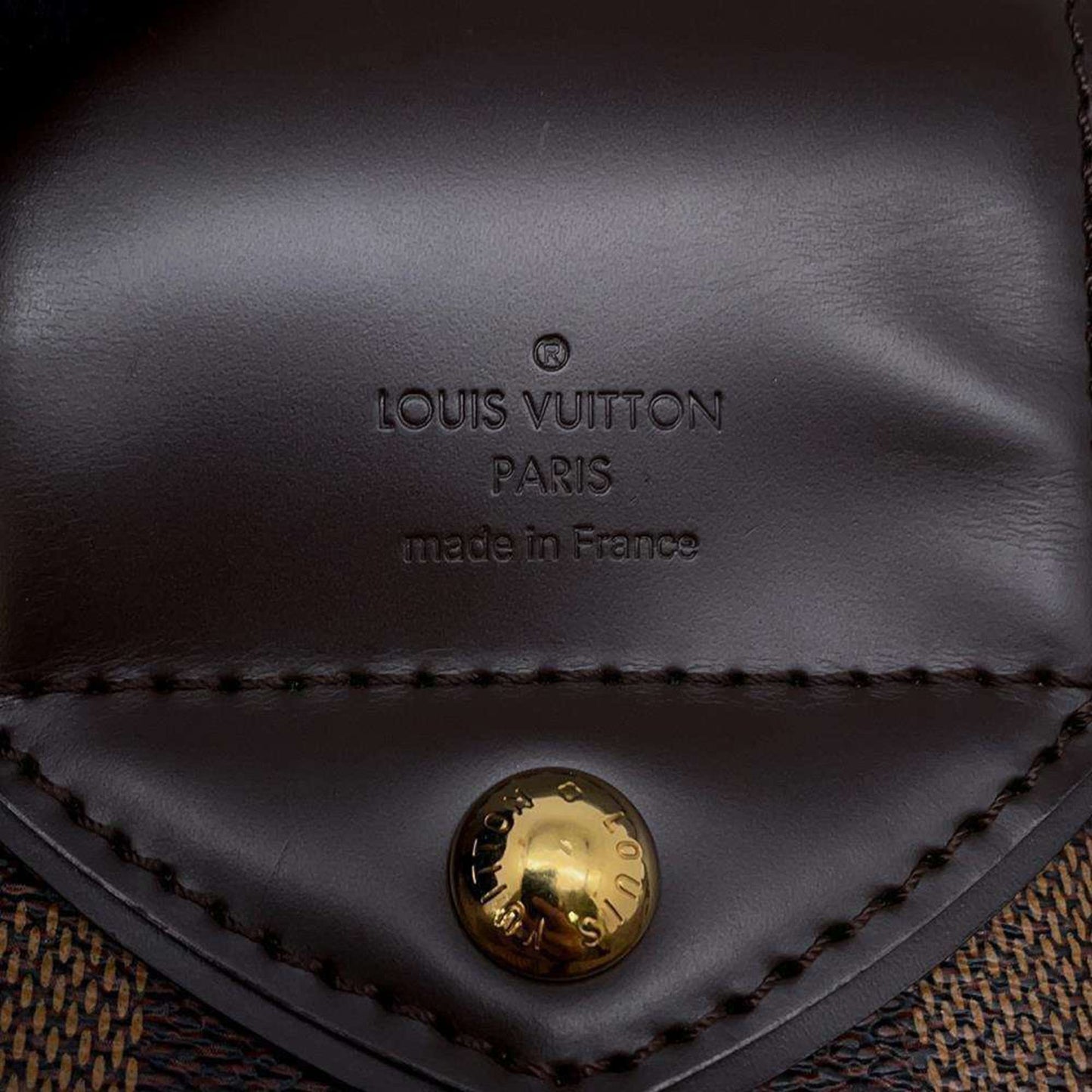 Louis Vuitton Damier Damier Canvas Ebene Red Color Damier Canvas Shoulder Bag