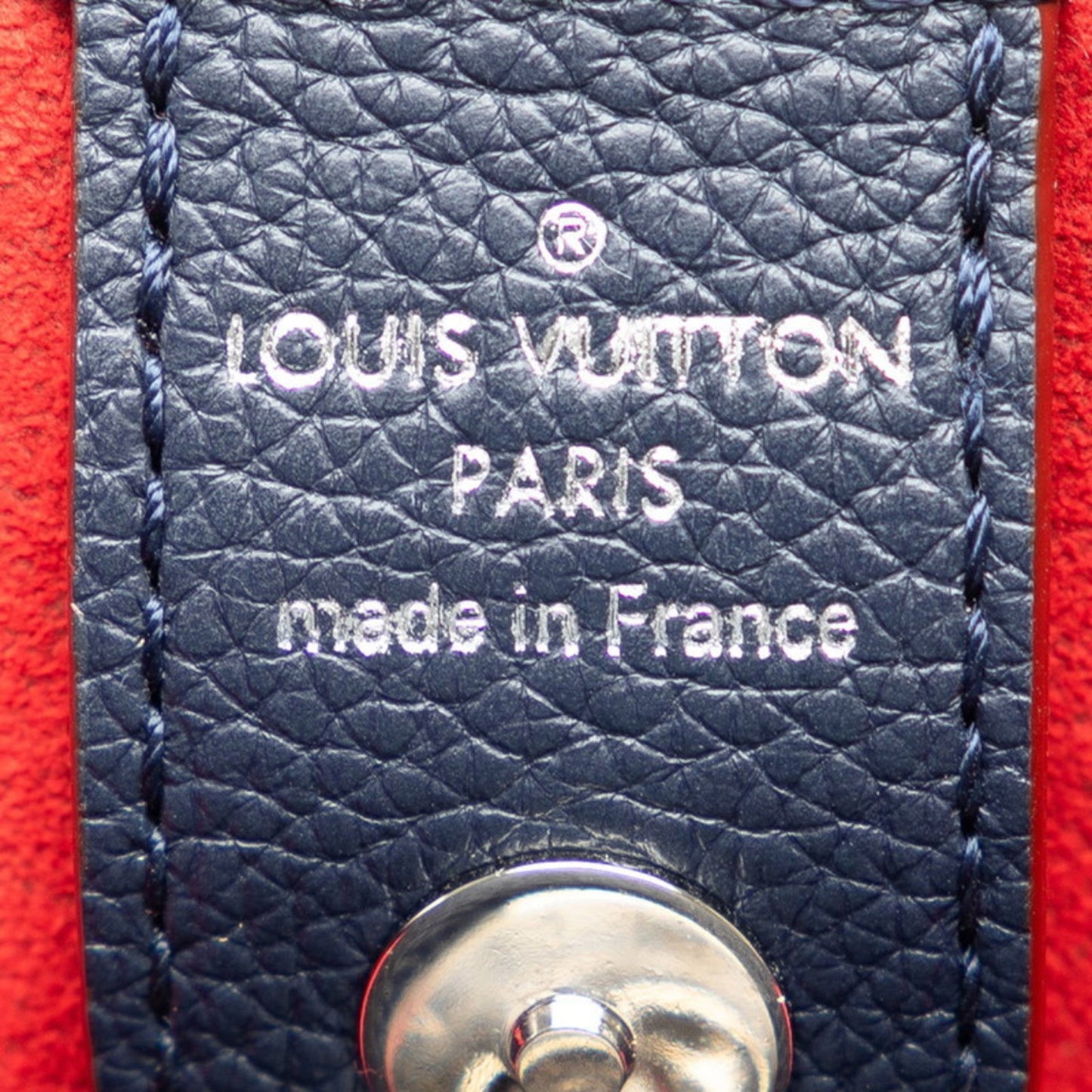Louis Vuitton Marine Rouge Navy Leather Handbag Shoulder Bag