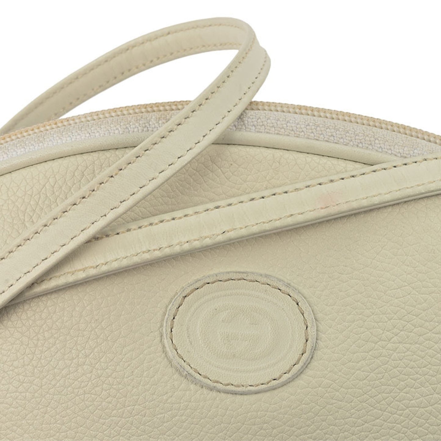 Gucci White Leather Pochette Shoulder Bag