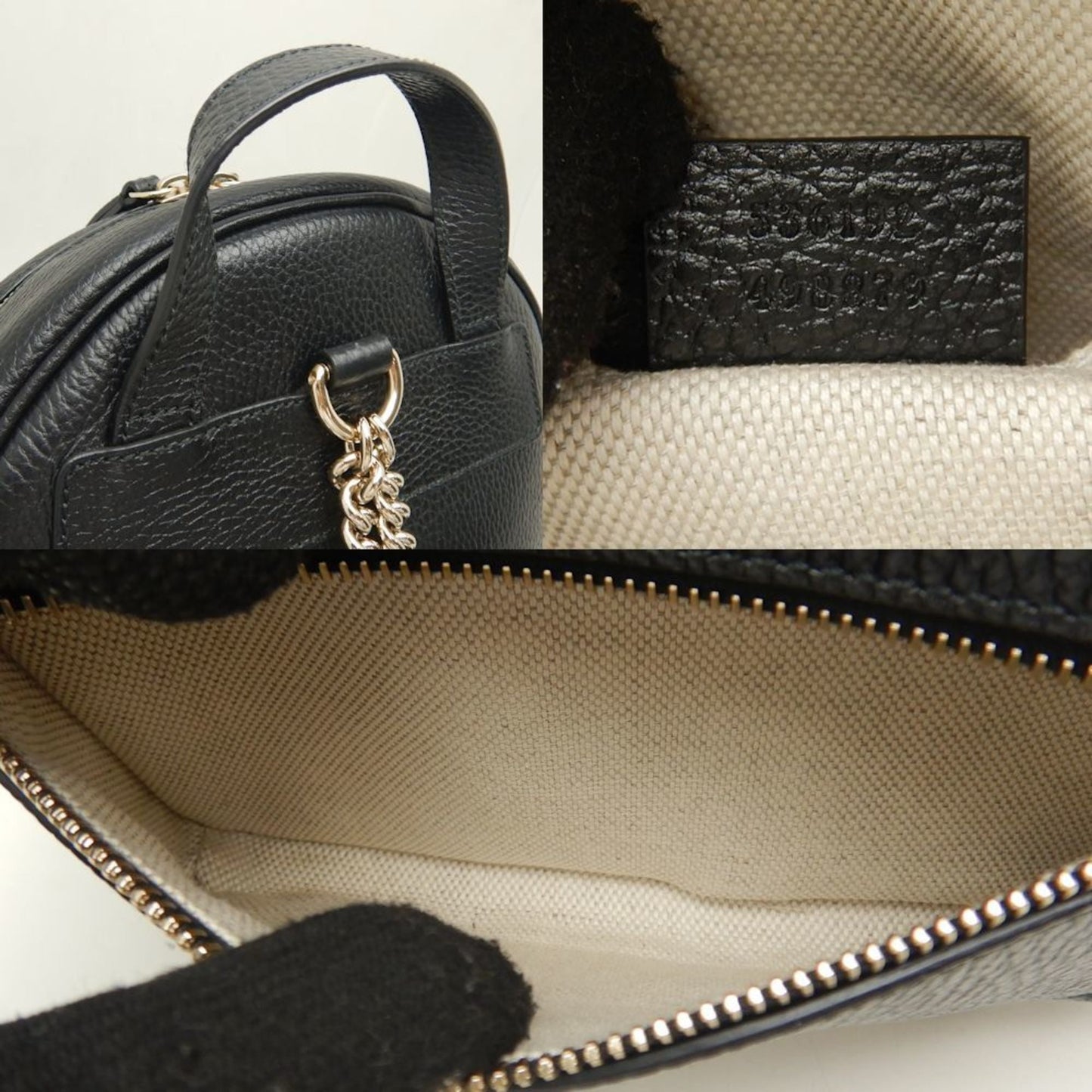 Gucci Soho Black Leather Backpack