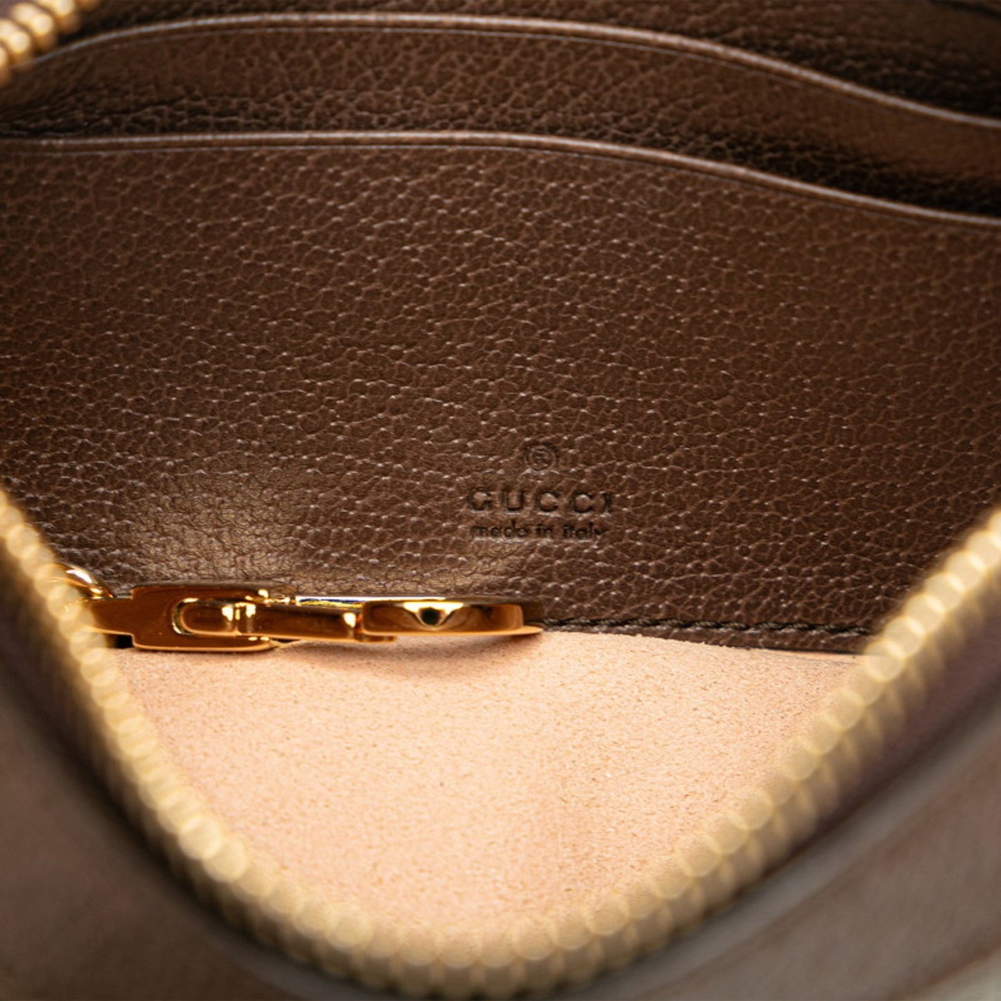 Gucci Beige Brown Pvc Leather Handbag