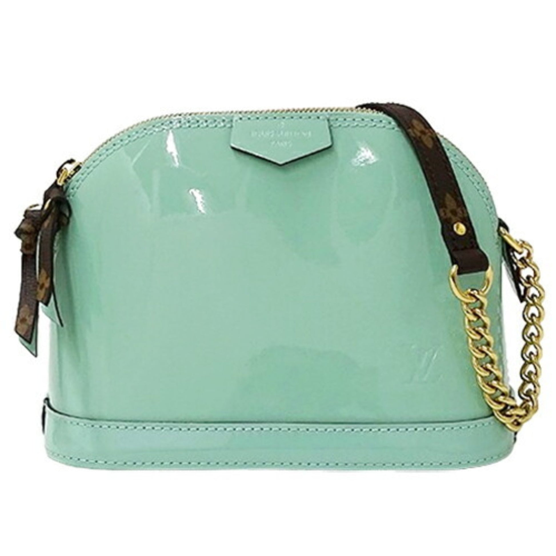 Louis Vuitton Green Monogram Vernis Shoulder Bag ()