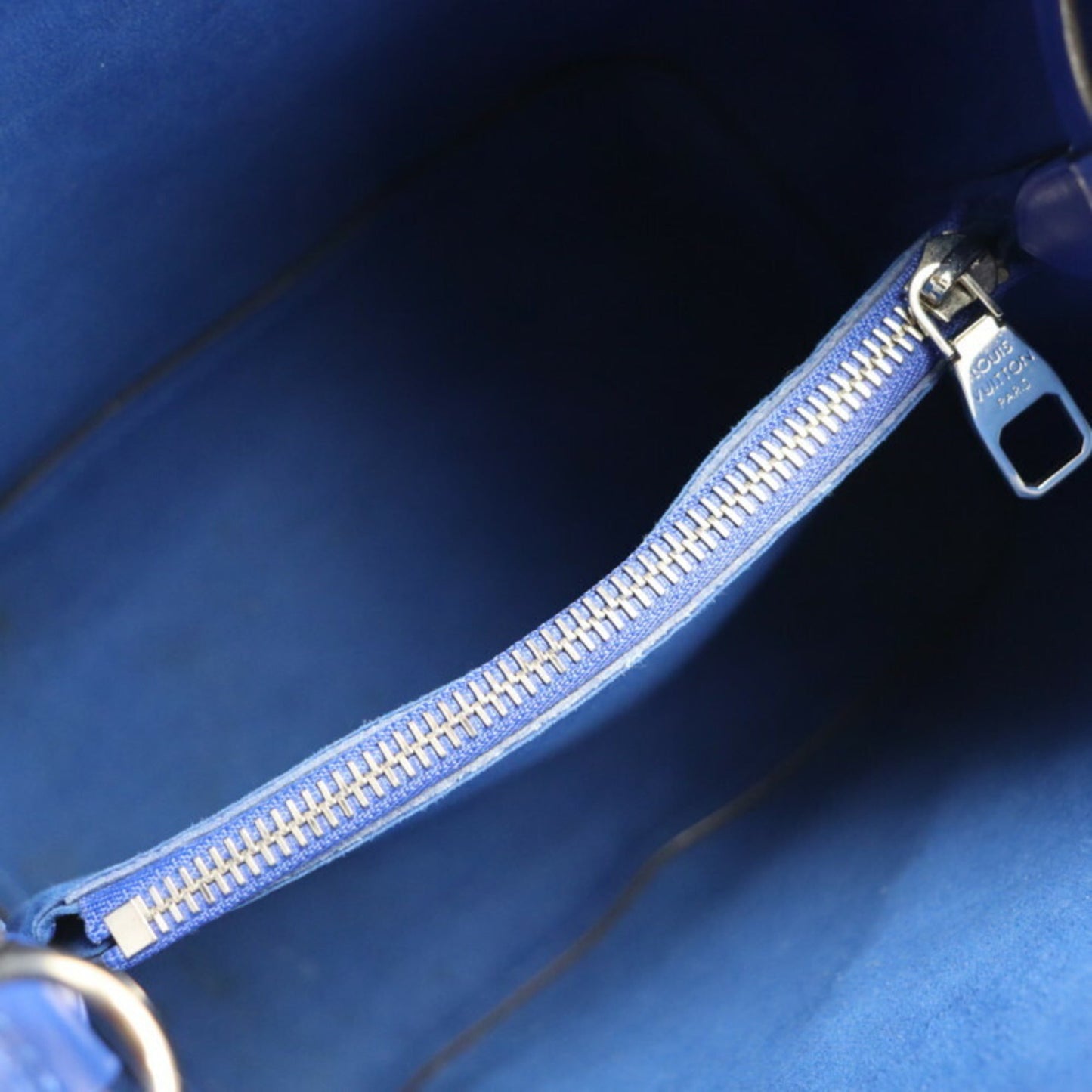 Louis Vuitton Bicolor Blue Coquelicots Epi Leather Handbag Shopping Bag Shoulder Bag Tote Bag