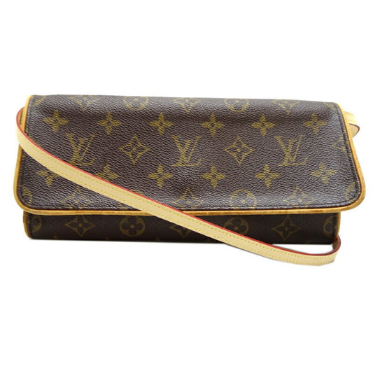 Louis Vuitton Brown Monogram Pochette Shoulder Bag ()