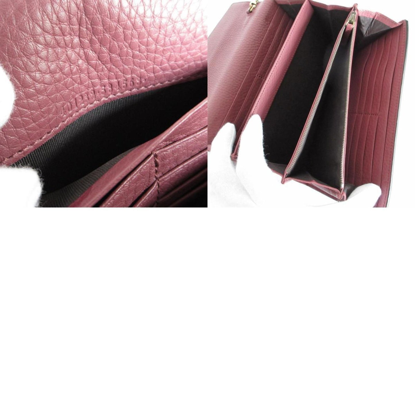 Gucci Bordeaux Metal Leather Shoulder Bag