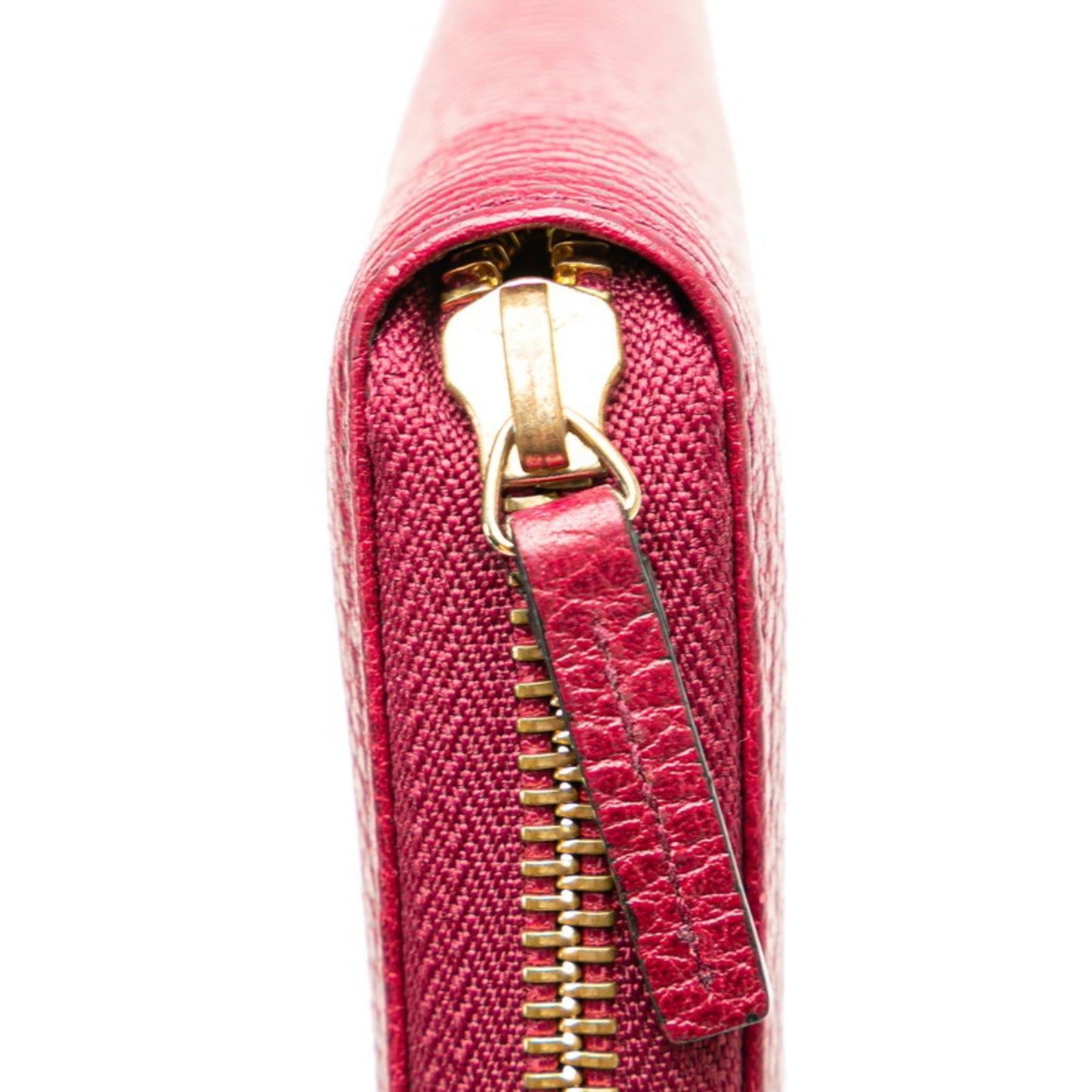 Gucci Wine Leather Long Wallet (Bi-Fold)