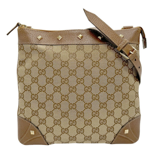 Gucci Brown Gg Canvas Shoulder Bag ()