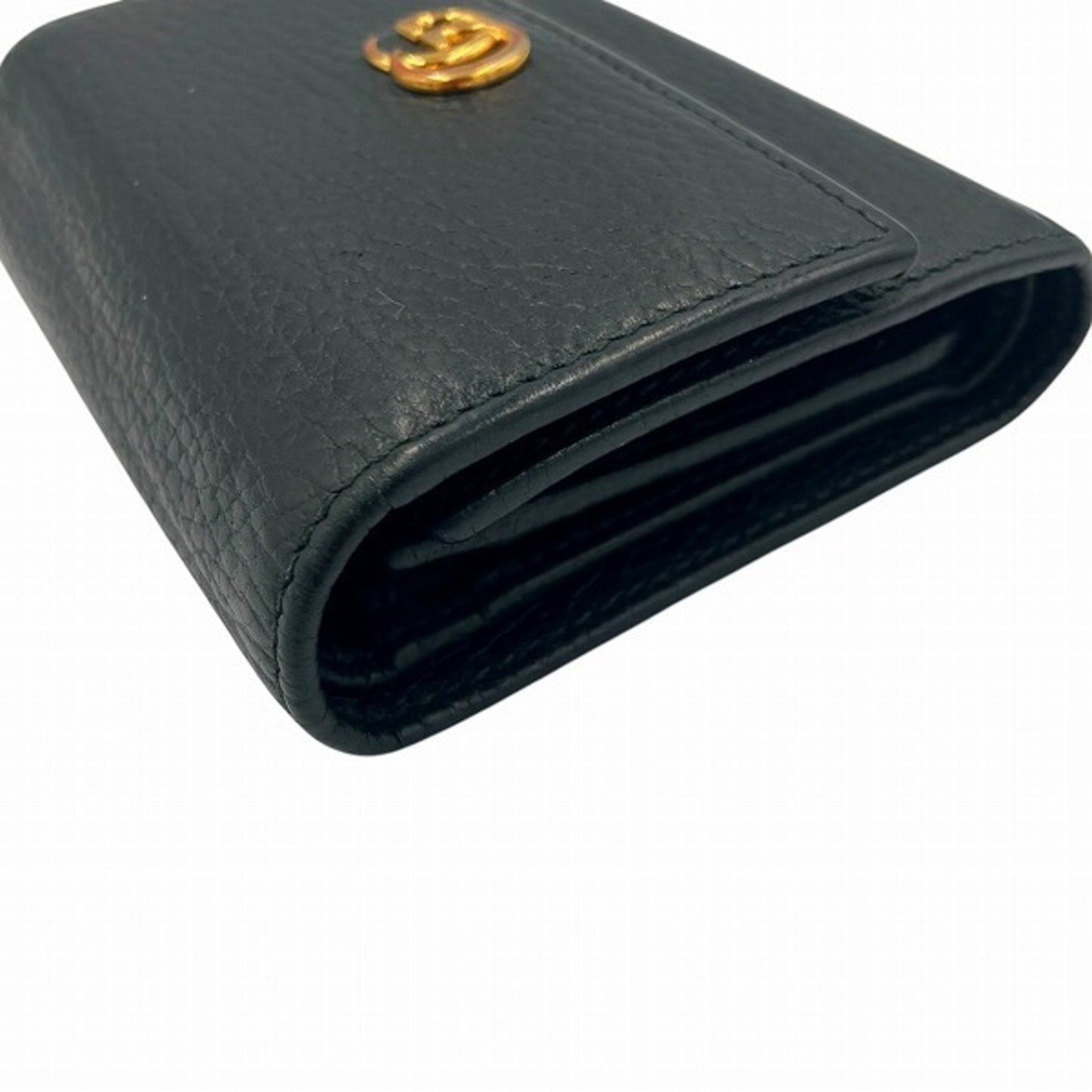 Gucci Black Leather Wallet (Tri-Fold)