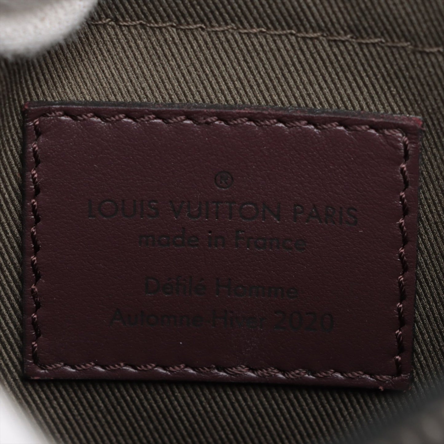Louis Vuitton Black Leather Coated Canvas Shoulder Bag
