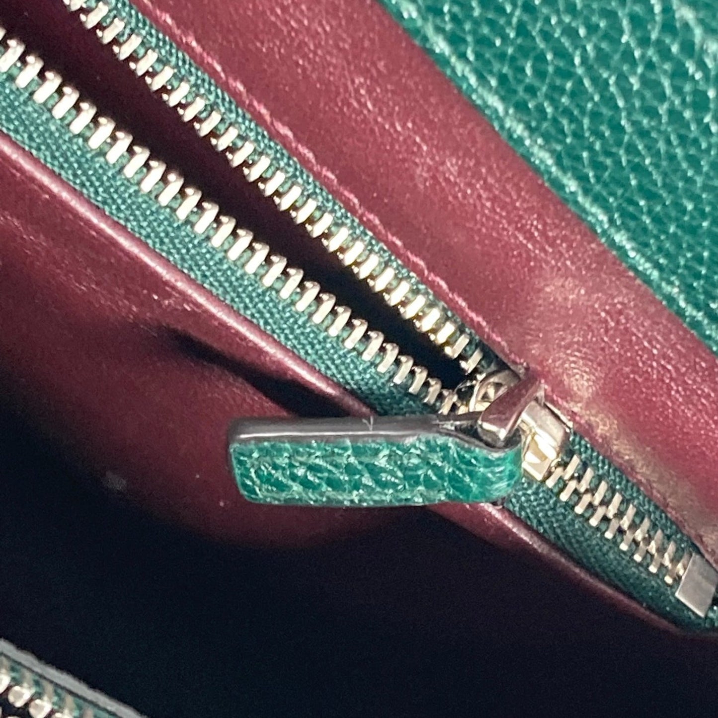 Gucci Green Leather Handbag