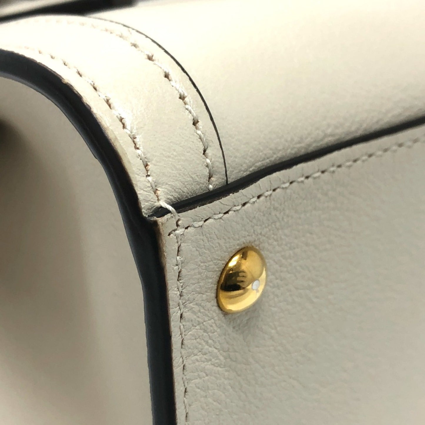 Gucci White Leather Shoulder Bag