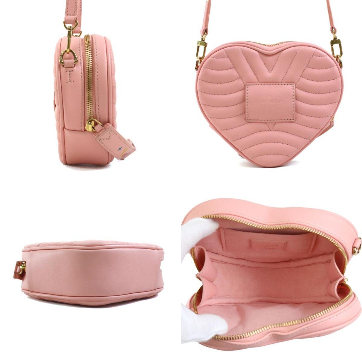 Louis Vuitton Pink Leather Shoulder Bag