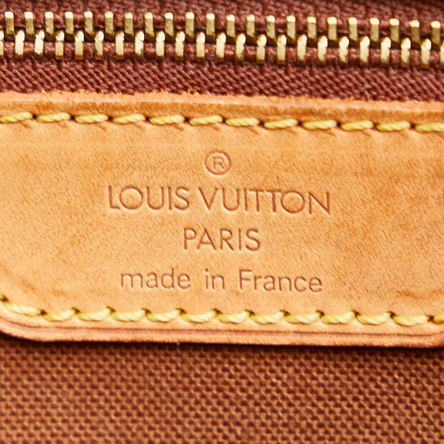 Louis Vuitton Brown Pvc Leather Shoulder Bag Tote Bag