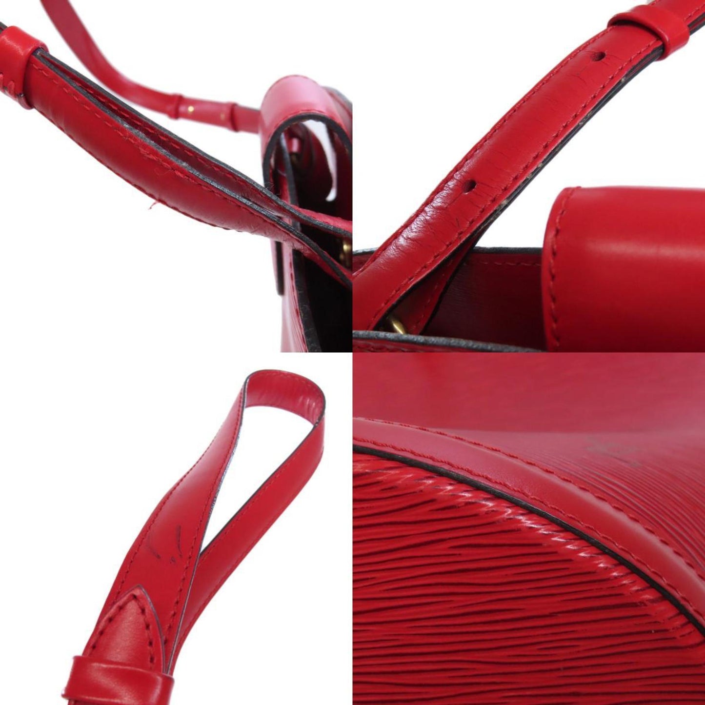 Louis Vuitton Red Color Epi Leather Shoulder Bag