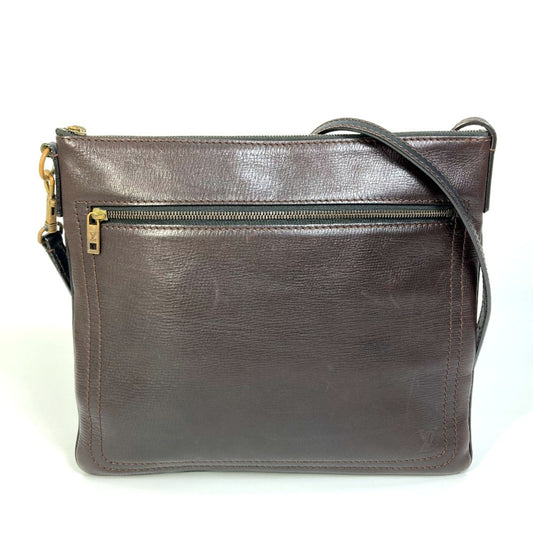 Louis Vuitton Brown Leather Shoulder Bag ()