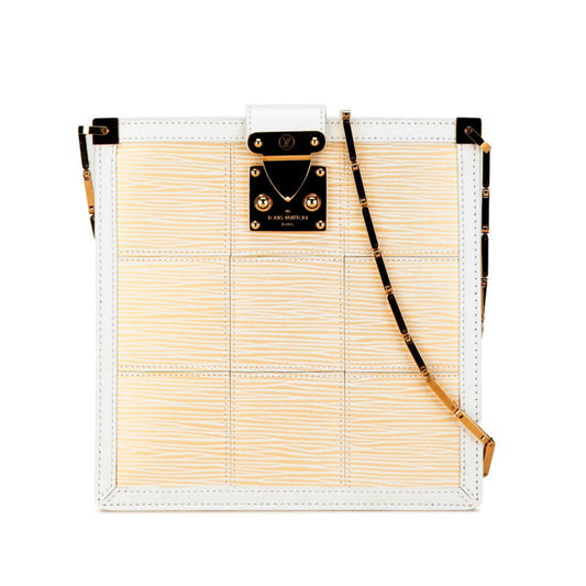 Louis Vuitton Epi Stretch White Leather Shoulder Bag ()