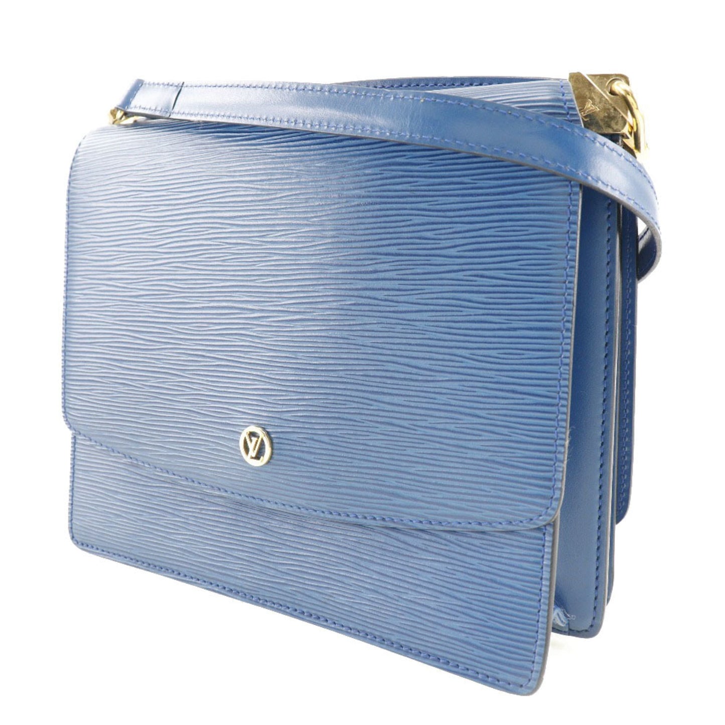 Louis Vuitton Blue Epi Leather Shoulder Bag