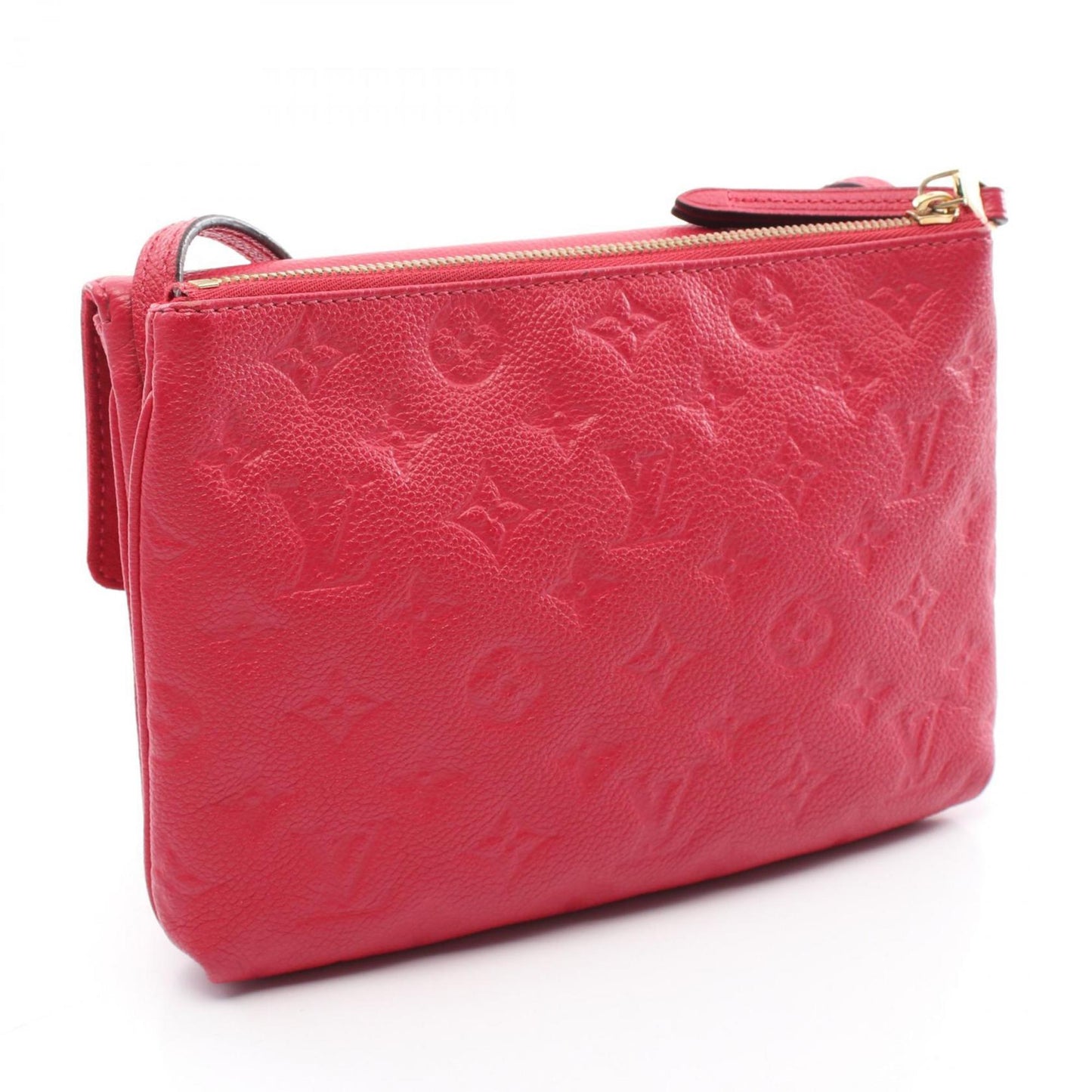 Louis Vuitton Red Color Monogram Empreinte Leather Shoulder Bag