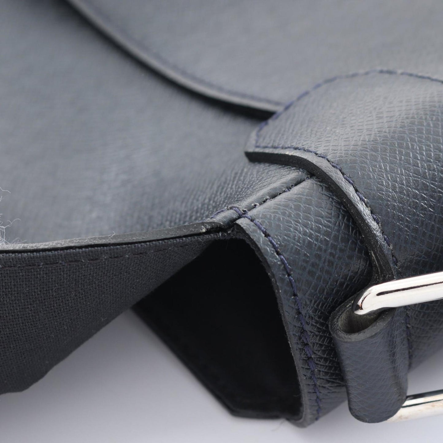 Louis Vuitton Boreal Navy Taiga Leather Shoulder Bag