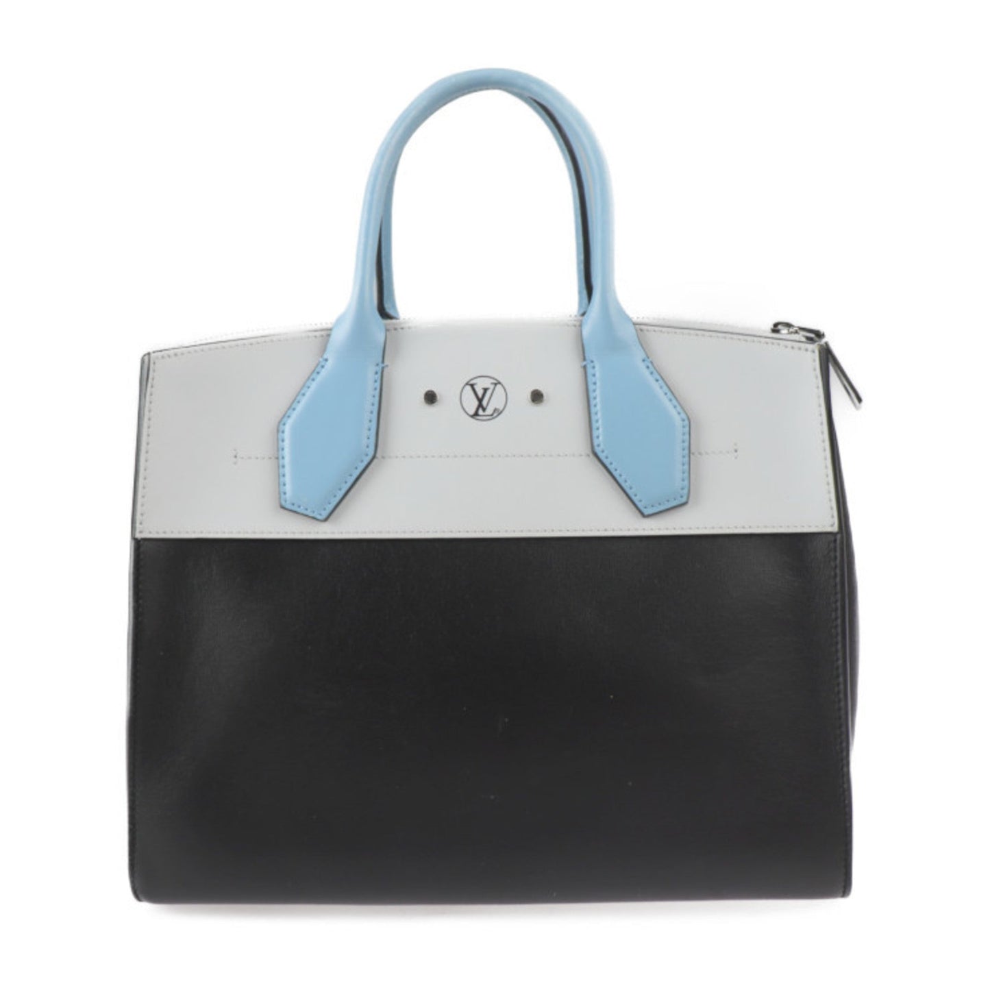 Louis Vuitton Black Blue Gray Handbag Shoulder Bag Tote Bag