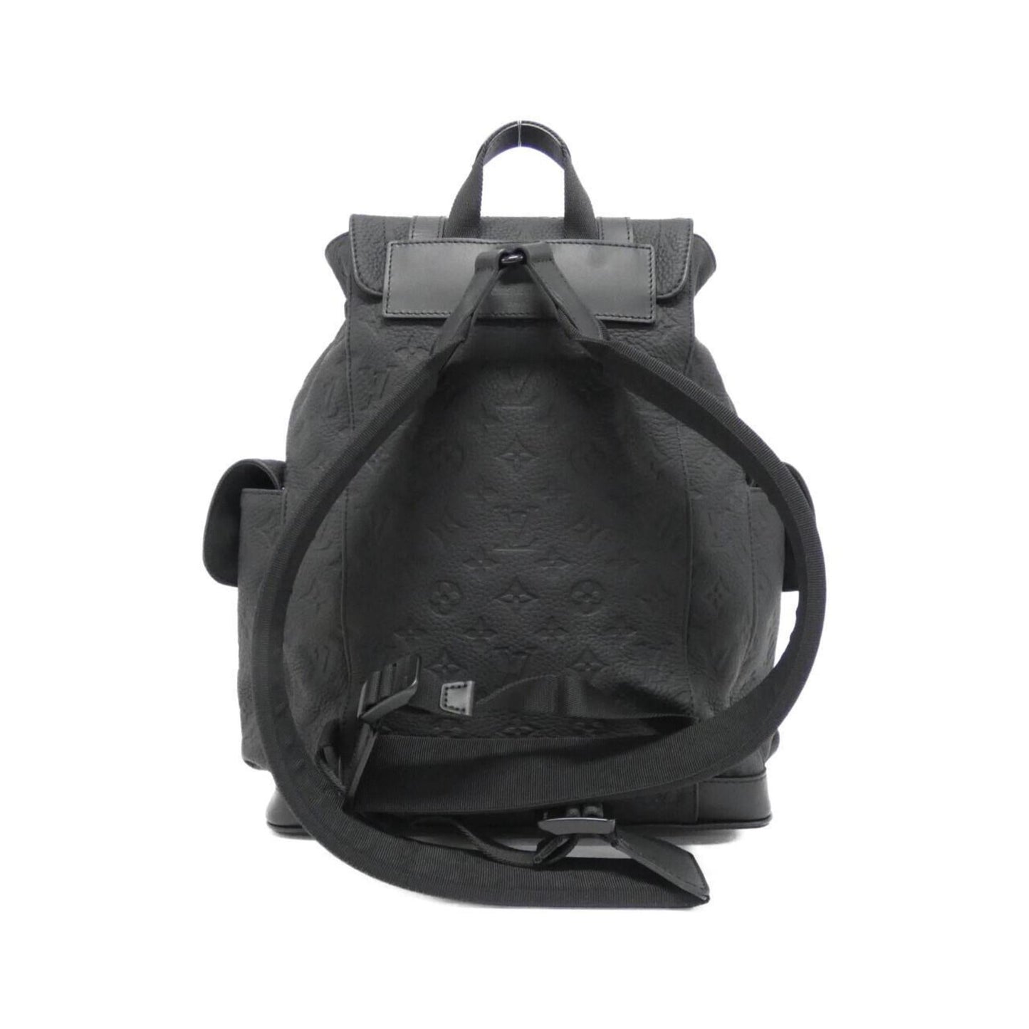 Louis Vuitton Black Leather Backpack