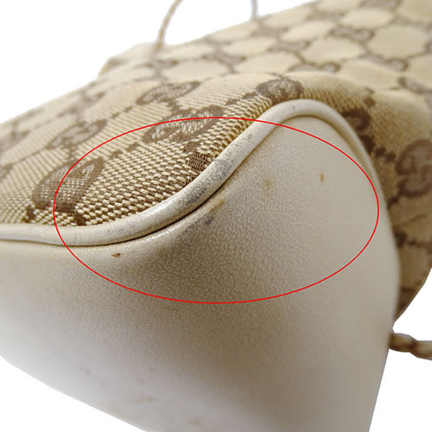 Gucci Beige Gg Canvas Handbag Shoulder Bag