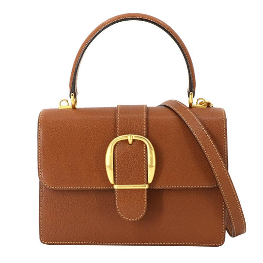 Gucci Brown Leather Shoulder Bag ()