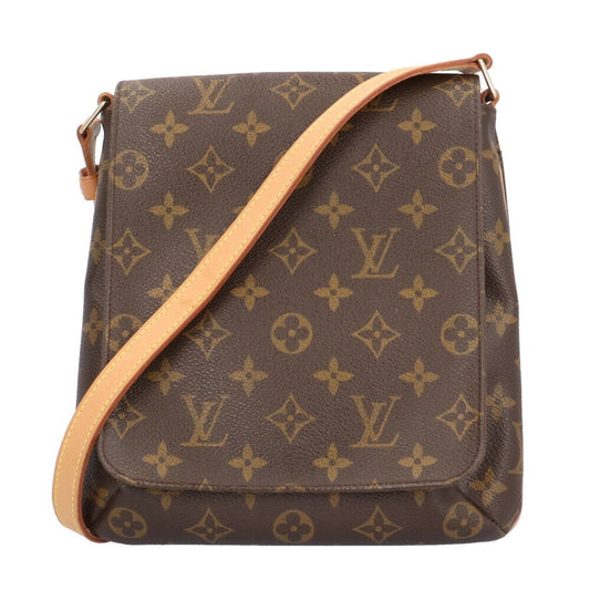 Louis Vuitton Brown Monogram Canvas Shoulder Bag ()