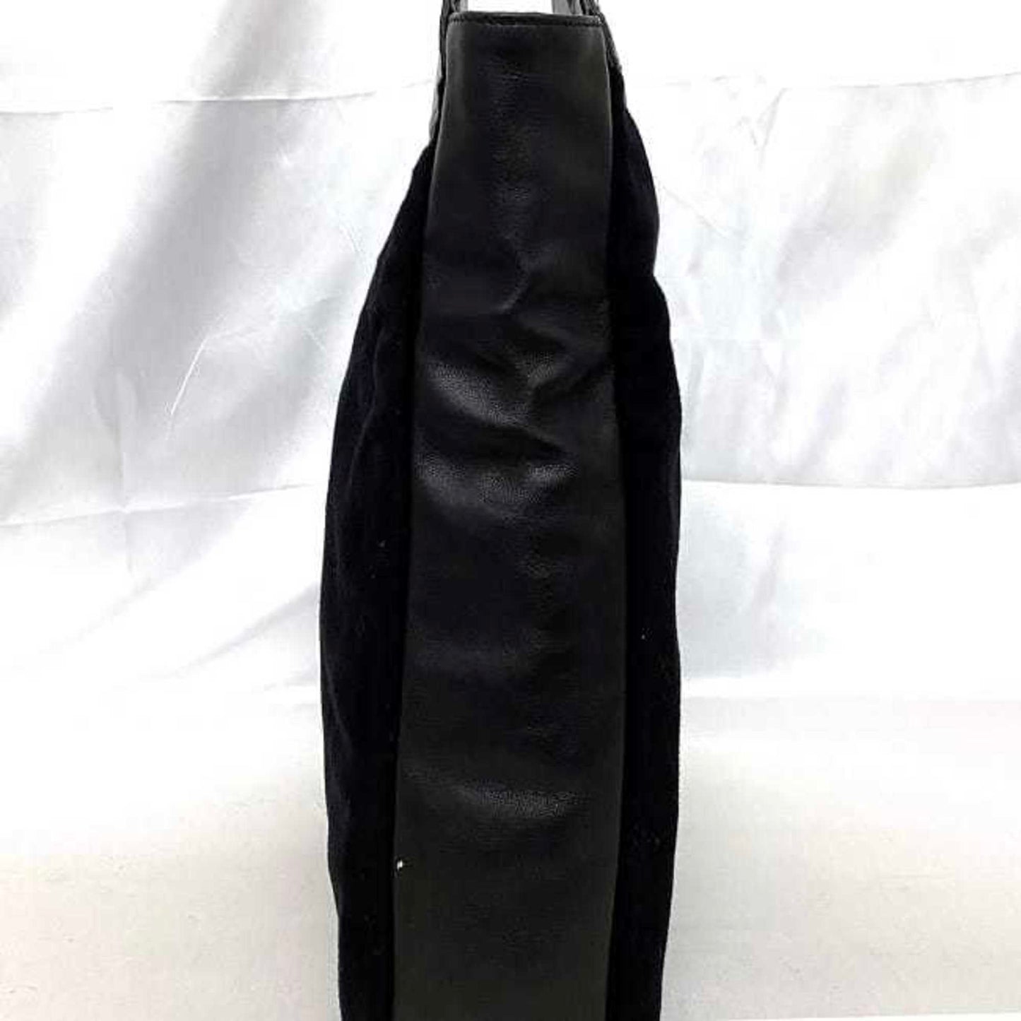 Gucci Black Suede Leather Handbag Tote Bag