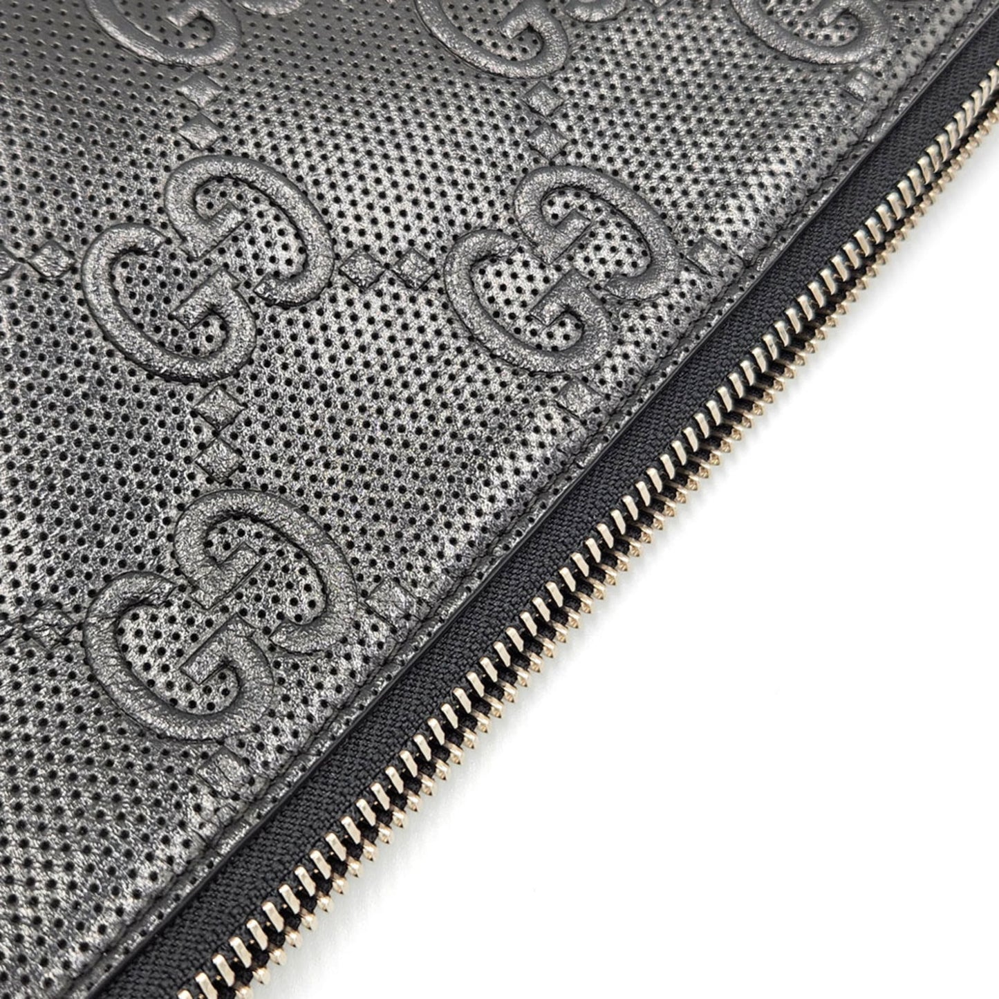 Gucci Black Leather Clutch Bag