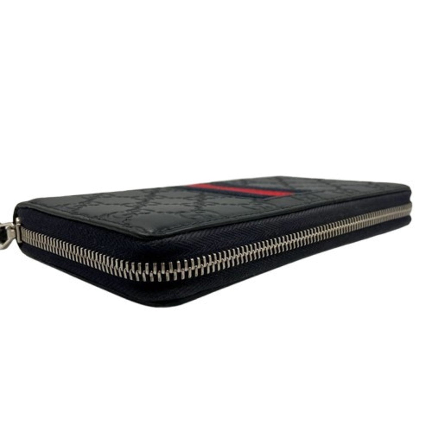 Gucci Black Pvc Long Wallet (Bi-Fold)