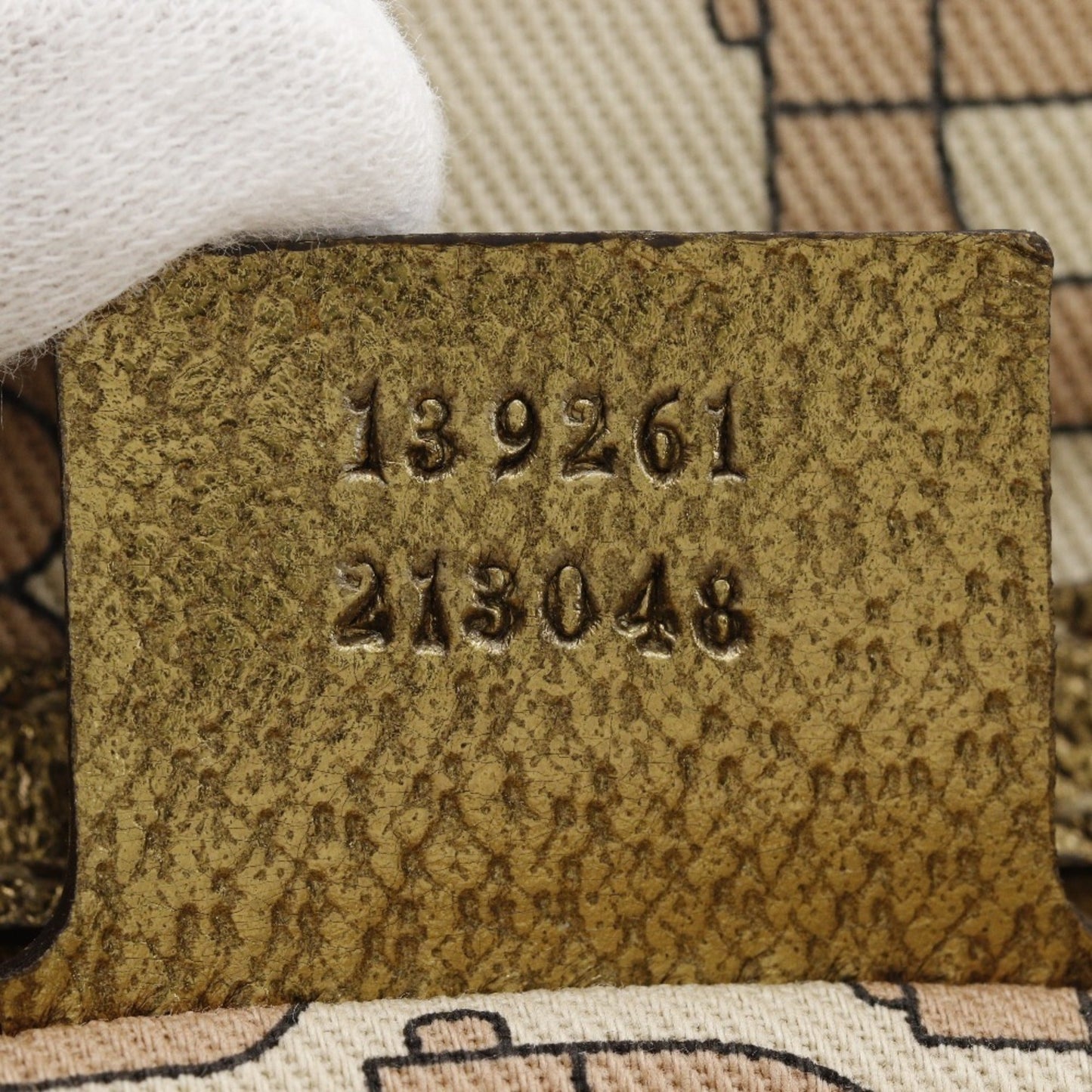 Gucci Brown Gg Canvas Leather Handbag