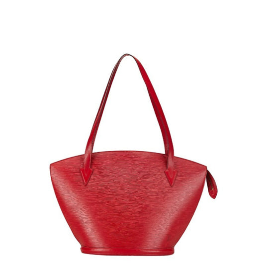 Louis Vuitton Castilian Red Leather Shoulder Bag Tote Bag ()