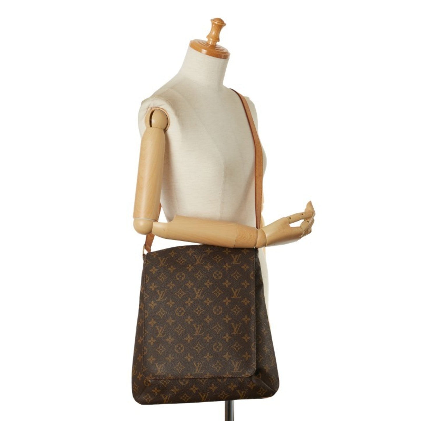 Louis Vuitton Brown Pvc Leather Shoulder Bag