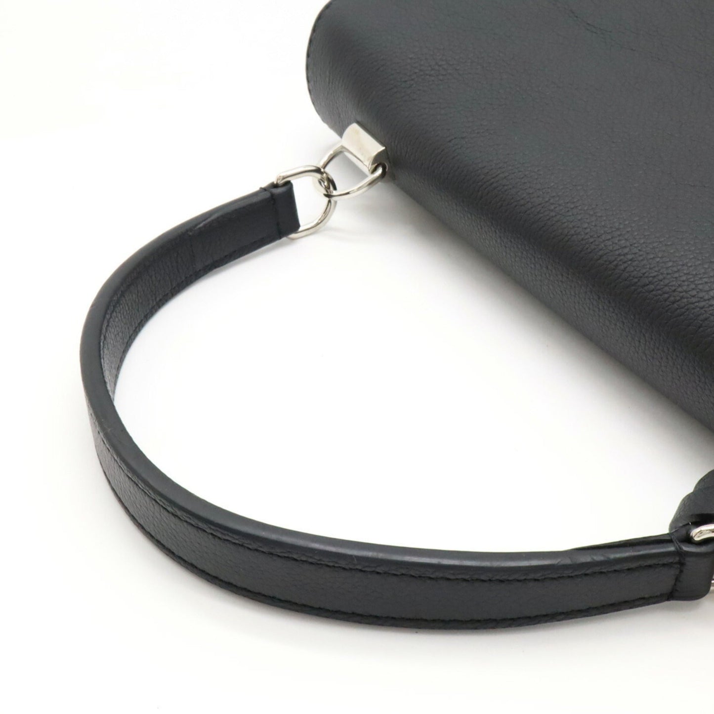 Louis Vuitton Black Noir Leather Handbag Shoulder Bag
