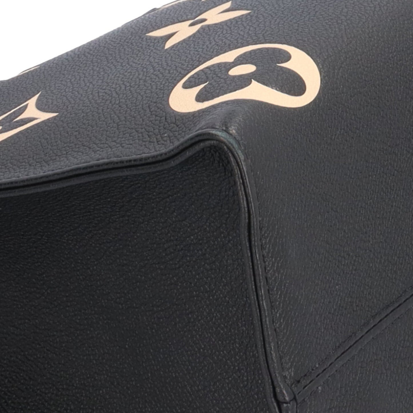 Louis Vuitton Beige Black Monogram Empreinte Shoulder Bag