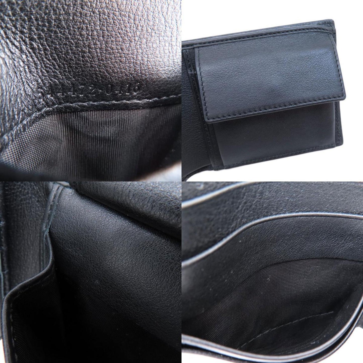 Gucci Black Leather Wallet (Bi-Fold)