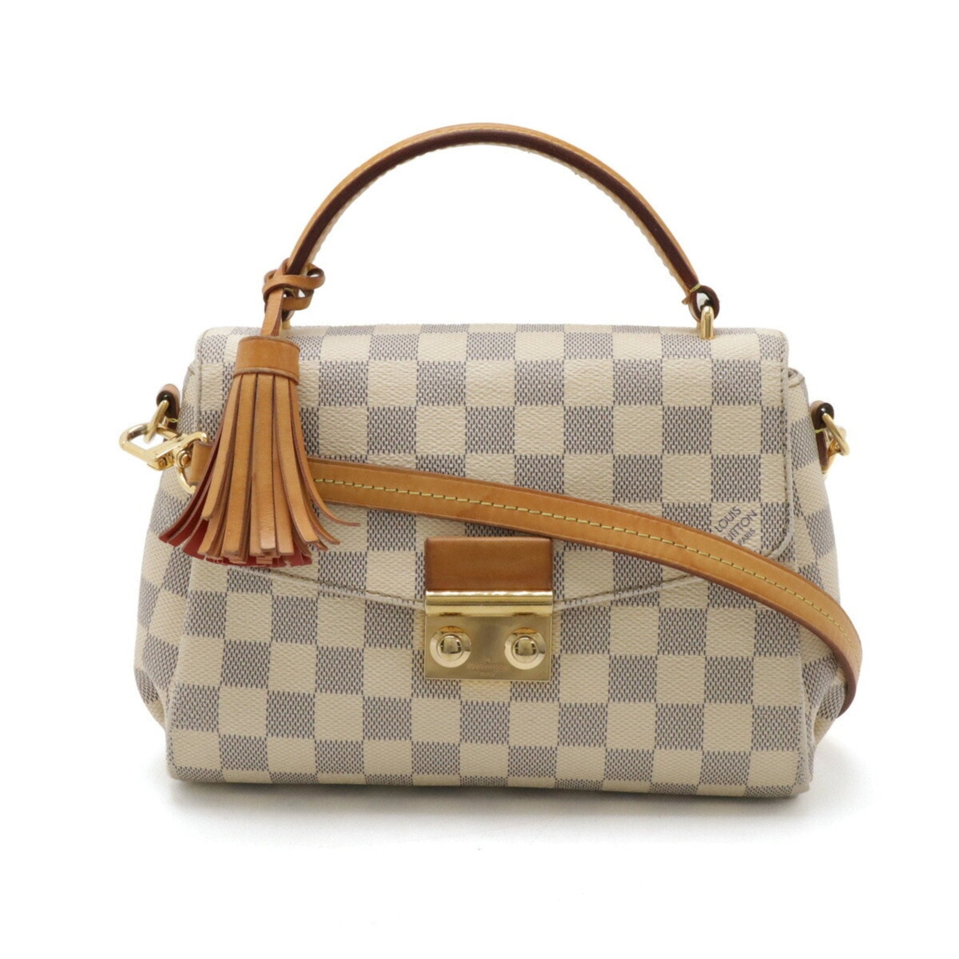Louis Vuitton Ivory Pvc Handbag Shoulder Bag ()