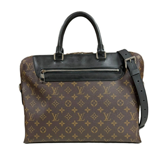 Louis Vuitton Black Brown Monogram Shoulder Bag ()