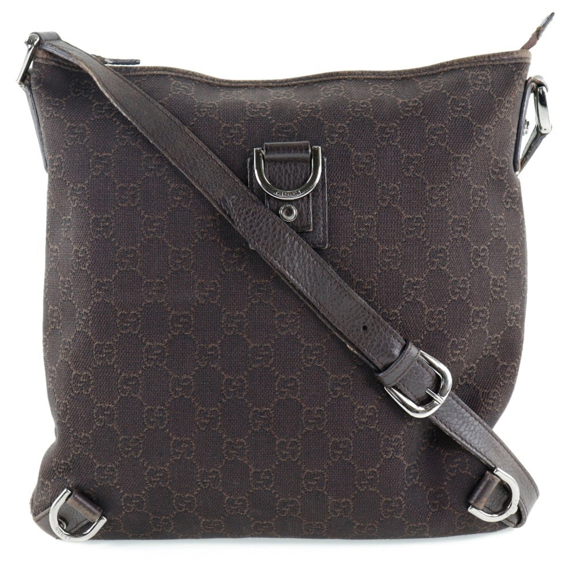 Gucci Abbey Brown Gg Canvas Shoulder Bag ()