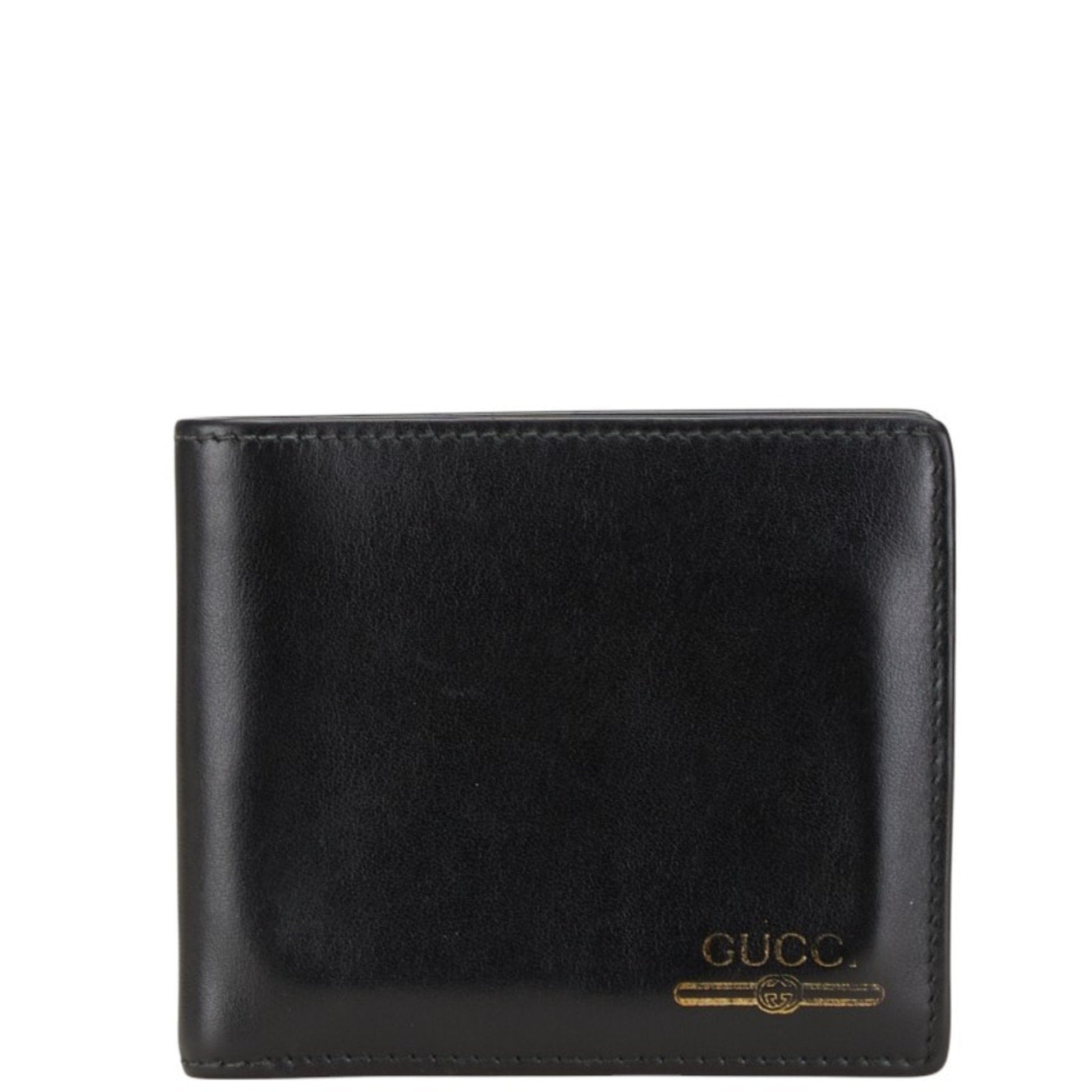 Gucci Black Leather Wallet (Bi-Fold) ()