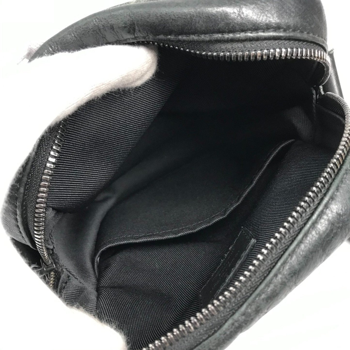 Louis Vuitton Black Leather Shoulder Bag